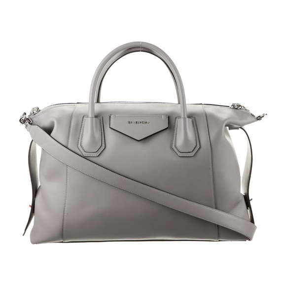 Givenchy Grey Leather Shoulder Bag Antigona - Picture 1 of 9